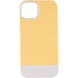 Чохол TPU+PC Bichromatic для Apple iPhone 12 Pro / 12 (6.1") Creamy-yellow / White - Інтернет-магазин спільних покупок ToGether