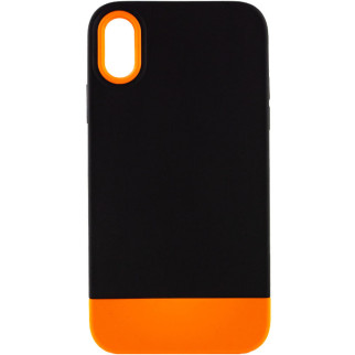 Чохол TPU+PC Bichromatic для Apple iPhone XR (6.1") Black / Orange - Інтернет-магазин спільних покупок ToGether