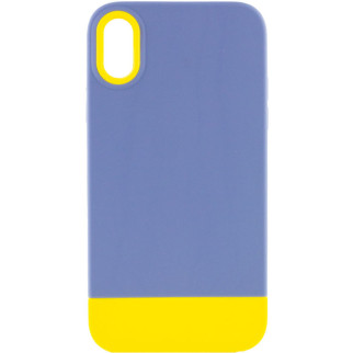 Чохол TPU+PC Bichromatic для Apple iPhone XR (6.1") Blue / Yellow - Інтернет-магазин спільних покупок ToGether
