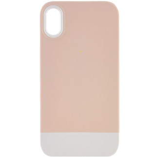 Чохол TPU+PC Bichromatic для Apple iPhone XR (6.1") Grey-beige / White - Інтернет-магазин спільних покупок ToGether