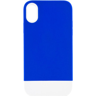 Чохол TPU+PC Bichromatic для Apple iPhone XR (6.1") Navy Blue / White - Інтернет-магазин спільних покупок ToGether