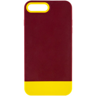 Чохол TPU+PC Bichromatic для Apple iPhone 7 plus / 8 plus (5.5") Brown burgundy / Yellow - Інтернет-магазин спільних покупок ToGether