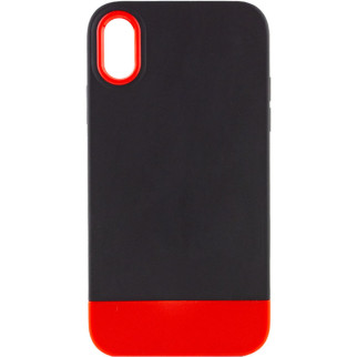 Чохол TPU+PC Bichromatic для Apple iPhone X / XS (5.8") Black / Red - Інтернет-магазин спільних покупок ToGether