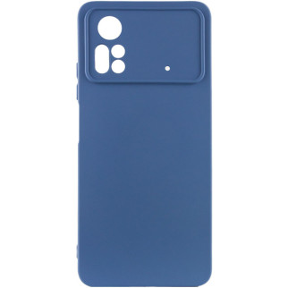 Чохол Silicone Cover Lakshmi Full Camera (A) для Xiaomi Poco X4 Pro 5G Синій / Navy Blue - Інтернет-магазин спільних покупок ToGether