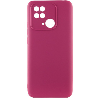 Чохол Silicone Cover Lakshmi Full Camera (A) для Xiaomi Redmi 10C Бордовий / Marsala - Інтернет-магазин спільних покупок ToGether