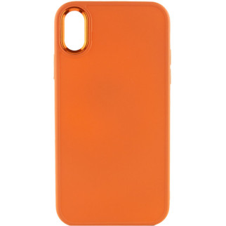 TPU чохол Bonbon Metal Style для Apple iPhone XR (6.1") Помаранчевий / Papaya - Інтернет-магазин спільних покупок ToGether