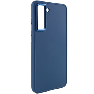 TPU чохол Bonbon Metal Style для Samsung Galaxy S21 FE Синій / Cosmos blue - Інтернет-магазин спільних покупок ToGether