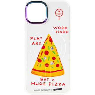 TPU+PC чохол Funny pictures with MagSafe для Apple iPhone 12 Pro / 12 (6.1") Pizza - Інтернет-магазин спільних покупок ToGether