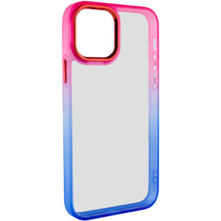 Чохол TPU+PC Fresh sip series для Apple iPhone 12 Pro / 12 (6.1") Синій / Рожевий - Інтернет-магазин спільних покупок ToGether