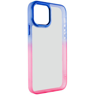Чохол TPU+PC Fresh sip series для Apple iPhone 12 Pro / 12 (6.1") Рожевий / Синій - Інтернет-магазин спільних покупок ToGether