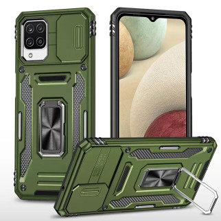 Ударостійкий чохол Camshield Army Ring для Samsung Galaxy M53 5G Оливковий / Army Green - Інтернет-магазин спільних покупок ToGether