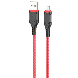 Дата кабель Borofone BX67 USB to MicroUSB (1m) Червоний - Інтернет-магазин спільних покупок ToGether