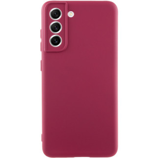 Чохол Silicone Cover Lakshmi Full Camera (A) для Samsung Galaxy S21 FE Бордовий / Marsala - Інтернет-магазин спільних покупок ToGether