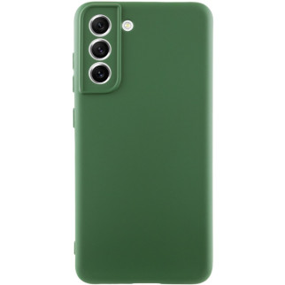 Чохол Silicone Cover Lakshmi Full Camera (A) для Samsung Galaxy S21 FE Зелений / Dark green - Інтернет-магазин спільних покупок ToGether