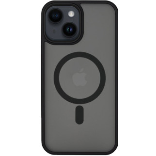 TPU+PC чохол Metal Buttons with MagSafe для Apple iPhone 14 (6.1") Чорний - Інтернет-магазин спільних покупок ToGether