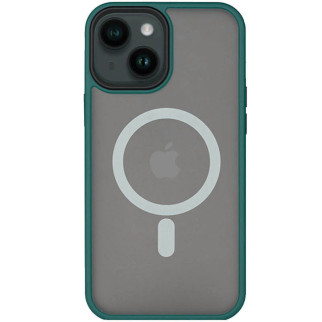 TPU+PC чохол Metal Buttons with MagSafe для Apple iPhone 14 (6.1") Зелений - Інтернет-магазин спільних покупок ToGether