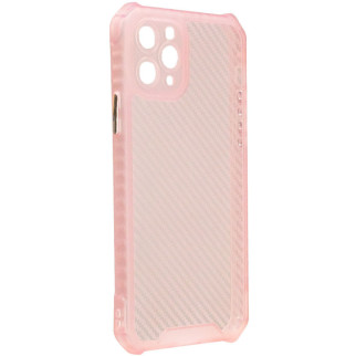 Чохол TPU Ease Carbon color series для Apple iPhone 11 Pro Max (6.5") Рожевий / Прозорий - Інтернет-магазин спільних покупок ToGether