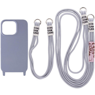 Чохол TPU two straps California для Apple iPhone 13 Pro Max (6.7") Сірий / Stone - Інтернет-магазин спільних покупок ToGether