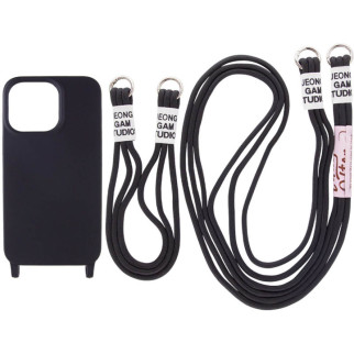 Чохол TPU two straps California для Apple iPhone 13 Pro Max (6.7") Чорний - Інтернет-магазин спільних покупок ToGether