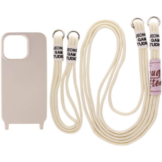 Чохол TPU two straps California для Apple iPhone 13 (6.1") Бежевий / Antigue White - Інтернет-магазин спільних покупок ToGether