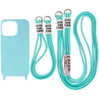 Чохол TPU two straps California для Apple iPhone 13 Pro (6.1") Бірюзовий / Marine Green - Інтернет-магазин спільних покупок ToGether