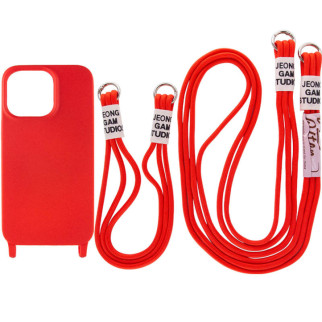 Чохол TPU two straps California для Apple iPhone 13 Pro (6.1") Червоний - Інтернет-магазин спільних покупок ToGether