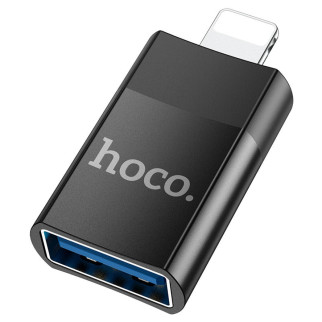 Перехідник Hoco UA17 Lightning Male to USB Female USB2.0  Чорний - Інтернет-магазин спільних покупок ToGether