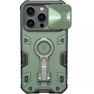 TPU+PC чохол Nillkin CamShield Armor Pro no logo (шторка на камеру) для Apple iPhone 14 Pro (6.1") Зелений - Інтернет-магазин спільних покупок ToGether