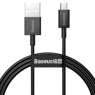 Дата кабель Baseus Superior Series Fast Charging MicroUSB Cable 2A (2m) (CAMYS-A) Чорний - Інтернет-магазин спільних покупок ToGether
