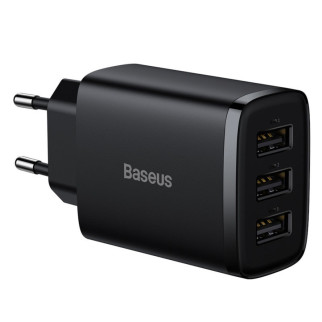 МЗП Baseus Compact 17W (3USB) (CCXJ02) Чорний - Інтернет-магазин спільних покупок ToGether