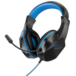 Накладні навушники BOROFONE BO104 (3.5mm/1.8m) Блакитний - Інтернет-магазин спільних покупок ToGether