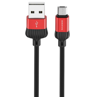 Дата кабель Borofone BX28 Dignity USB to MicroUSB (1m) Червоний - Інтернет-магазин спільних покупок ToGether
