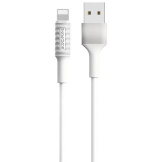 Дата кабель Borofone BX1 EzSync USB to Lightning (1m) Білий - Інтернет-магазин спільних покупок ToGether