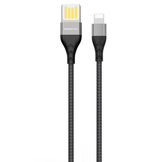 Дата кабель Borofone BU11 Tasteful USB to Lightning (1.2m) Чорний - Інтернет-магазин спільних покупок ToGether