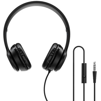 Накладні навушники BOROFONE BO5 (3.5mm/1.2m) Чорний - Інтернет-магазин спільних покупок ToGether