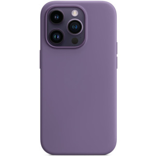 Чохол Silicone case (AAA) full with Magsafe для Apple iPhone 14 Pro (6.1") Фіолетовий / Iris - Інтернет-магазин спільних покупок ToGether