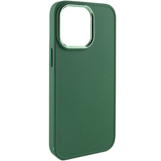 TPU чохол Bonbon Metal Style для Apple iPhone 14 Pro Max (6.7") Зелений / Army green - Інтернет-магазин спільних покупок ToGether