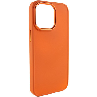 TPU чохол Bonbon Metal Style для Apple iPhone 14 Pro (6.1") Помаранчевий / Papaya - Інтернет-магазин спільних покупок ToGether
