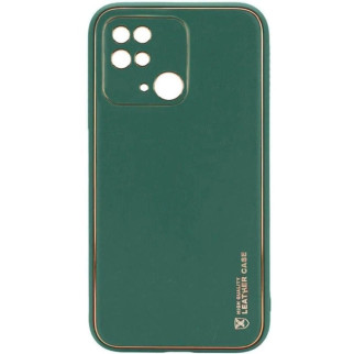 Шкіряний чохол Xshield для Xiaomi Redmi 10C Зелений / Army green - Інтернет-магазин спільних покупок ToGether