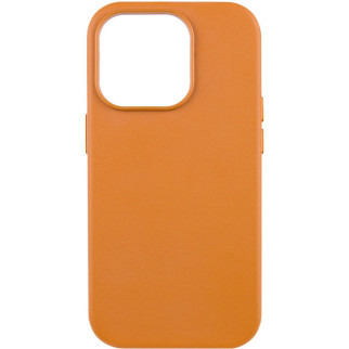 Шкіряний чохол Leather Case (AAA) with MagSafe and Animation для Apple iPhone 14 Pro (6.1") Golden Brown - Інтернет-магазин спільних покупок ToGether