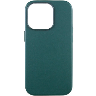 Шкіряний чохол Leather Case (AAA) with MagSafe and Animation для Apple iPhone 14 Pro (6.1") Forest Green - Інтернет-магазин спільних покупок ToGether