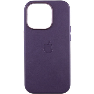 Шкіряний чохол Leather Case (AAA) with MagSafe and Animation для Apple iPhone 14 Pro Max (6.7") Deep Violet - Інтернет-магазин спільних покупок ToGether