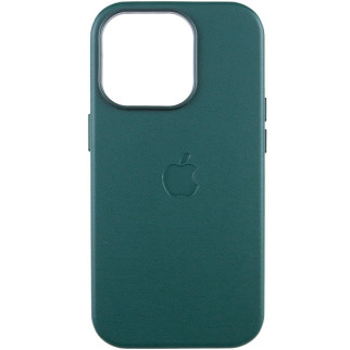 Шкіряний чохол Leather Case (AAA) with MagSafe and Animation для Apple iPhone 14 Pro Max (6.7") Forest Green - Інтернет-магазин спільних покупок ToGether