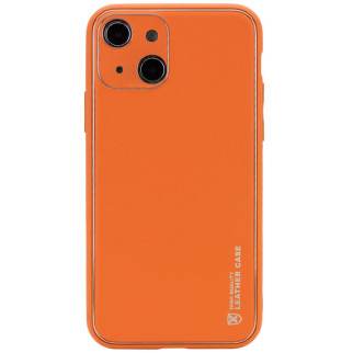 Шкіряний чохол Xshield для Apple iPhone 14 (6.1") Помаранчевий / Apricot - Інтернет-магазин спільних покупок ToGether