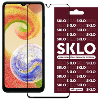 Захисне скло SKLO 3D для Samsung Galaxy A04 / A04s / A04e Чорний - Інтернет-магазин спільних покупок ToGether