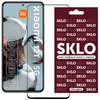 Захисне скло SKLO 3D для Xiaomi 12T / 12T Pro Чорний - Інтернет-магазин спільних покупок ToGether