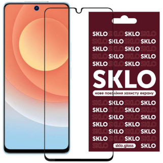 Захисне скло SKLO 3D для TECNO Pop 5 LTE Чорний - Інтернет-магазин спільних покупок ToGether