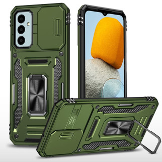 Ударостійкий чохол Camshield Army Ring для Samsung Galaxy M23 5G / M13 4G Оливковий / Army Green - Інтернет-магазин спільних покупок ToGether