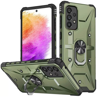 Ударостійкий чохол Pathfinder Ring для Samsung Galaxy A33 5G Зелений / Army Green - Інтернет-магазин спільних покупок ToGether