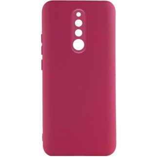 Чохол Silicone Cover Lakshmi Full Camera (A) для Xiaomi Redmi 8 Бордовий / Marsala - Інтернет-магазин спільних покупок ToGether